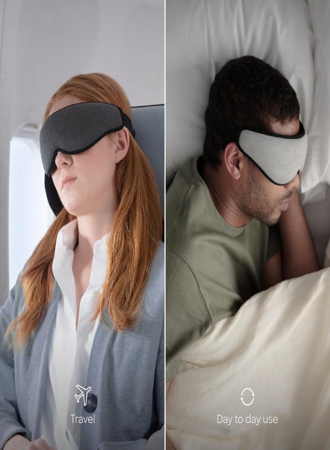 أوستريتش بيلو قناع عين Ostrichpillow، قناع نوم للرجال والنساء، يحجب الضوء بنسبة 100%، لا يسبب ضغطًا على العينين، ناعم ومسامي، مقاس قابل للتعديل، حقيبة سفر مرفقة - Image 5